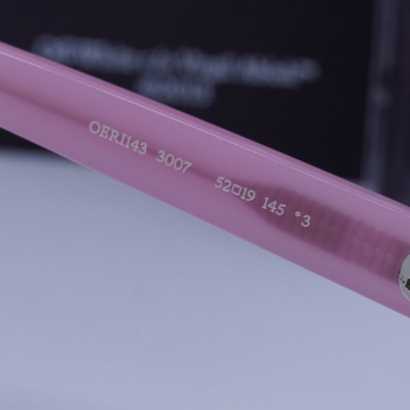 Off-White OERI143 LINCOLN 3007 Square Sunglasses – Pink/Dark Grey - Picture 7 of 10